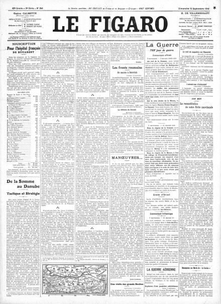 LA PRIMA PAGINA DE LE FIGARO