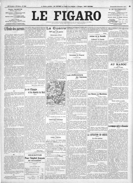 LA PRIMA PAGINA DE LE FIGARO