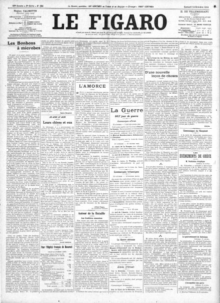 LA PRIMA PAGINA DE LE FIGARO