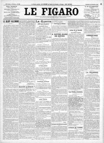 LA PRIMA PAGINA DE LE FIGARO