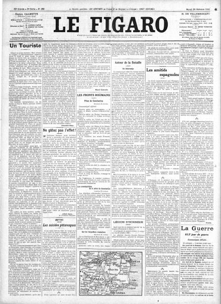 LA PRIMA PAGINA DE LE FIGARO