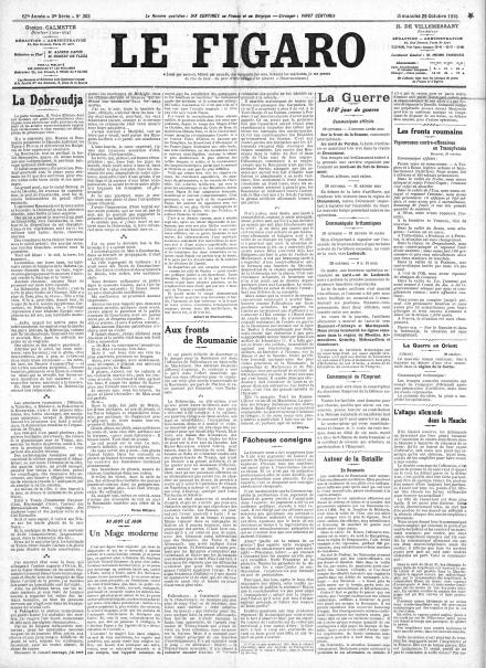 LA PRIMA PAGINA DE LE FIGARO
