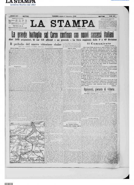 LA PRIMA PAGINA DE LA STAMPA