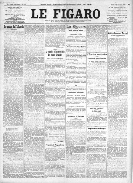LA PRIMA PAGINA DE LE FIGARO