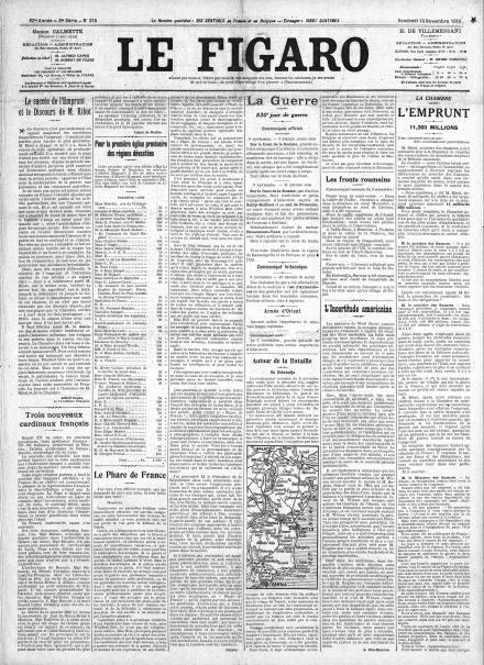 LA PRIMA PAGINA DE LE FIGARO