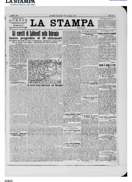 LA PRIMA PAGINA DE LA STAMPA