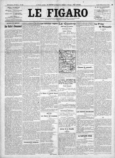 LA PRIMA PAGINA DE LE FIGARO