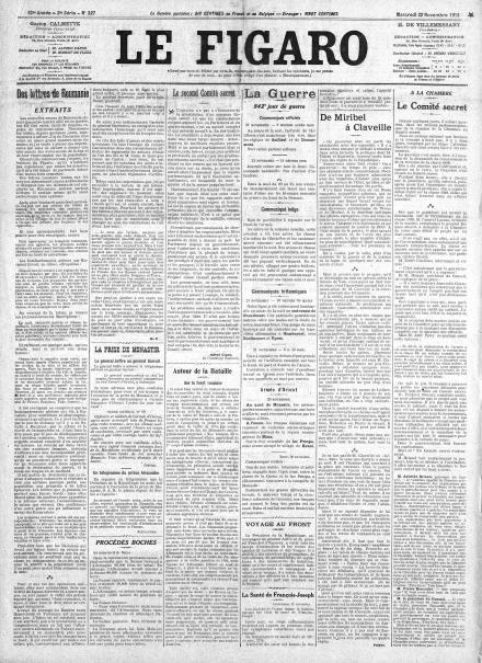 LA PRIMA PAGINA DE LE FIGARO
