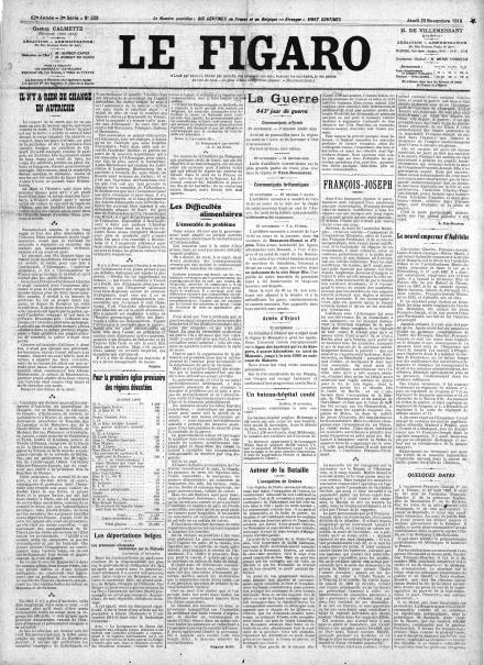 LA PRIMA PAGINA DE LE FIGARO
