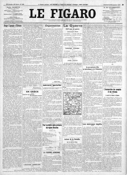 LA PRIMA PAGINA DE LE FIGARO