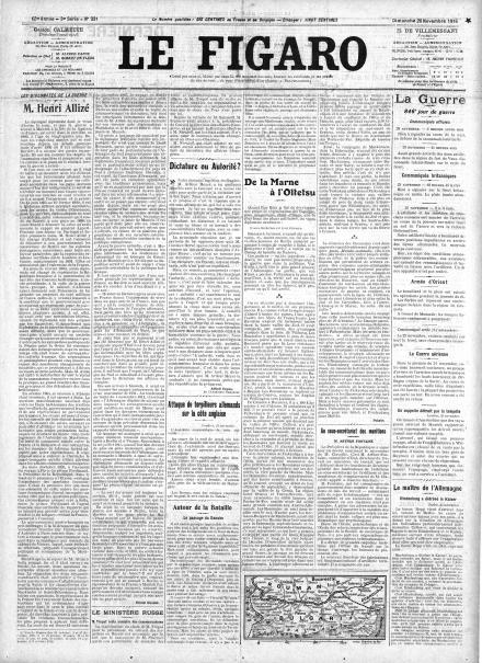 LA PRIMA PAGINA DE LE FIGARO