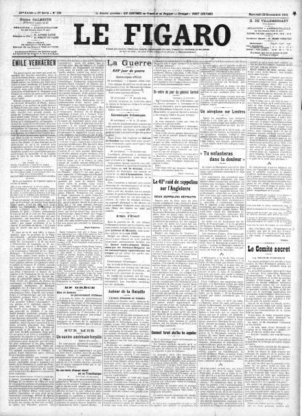 LA PRIMA PAGINE DE LE FIGARO