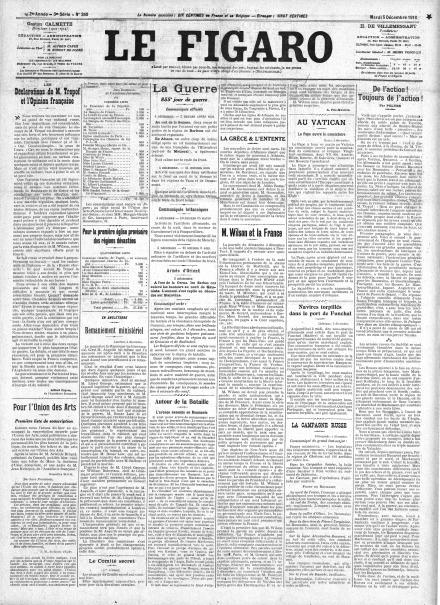 LA PRIMA PAGINA DE LE FIGARO