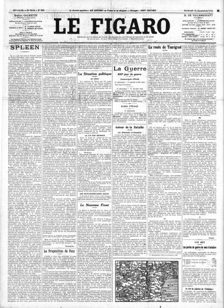 LA PRIMA PAGINA DE LE FIGARO