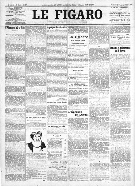 LA PRIMA PAGINA DE LE FIGARO