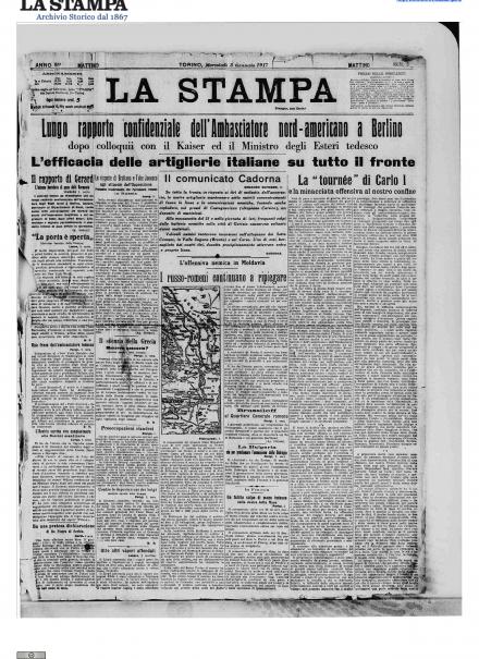 LA PRIMA PAGINA DE LA STAMPA