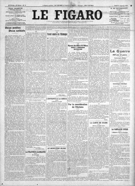 LA PRIMA PAGINA DE LE FIGARO