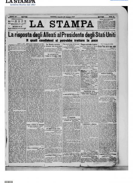 LA PRIMA PAGINA DE LA STAMPA