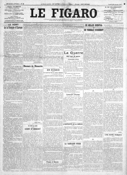 LA PRIMA PAGINA DE LE FIGARO