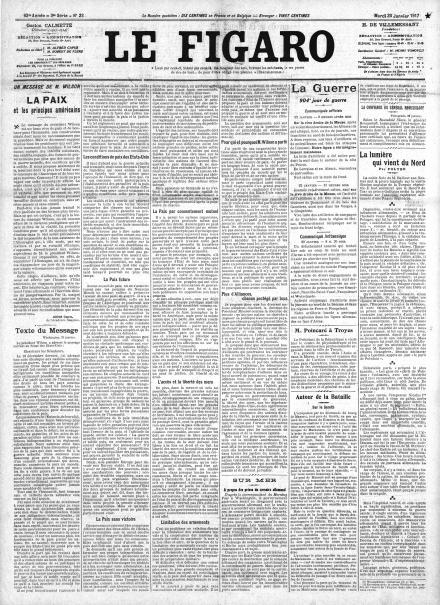 LA PRIMA PAGINA DE LE FIGARO