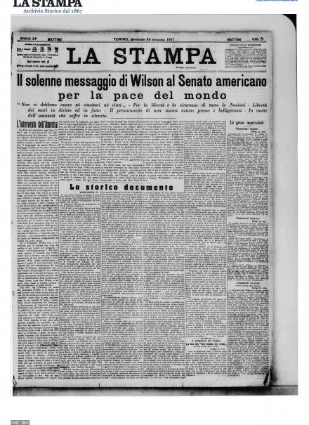 LA PRIMA PAGINA DE LA STAMPA