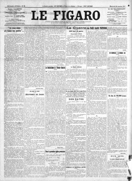 LA PRIMA PAGINA DE LE FIGARO