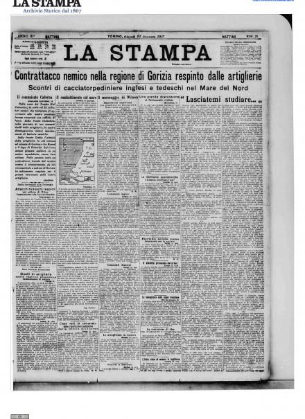 LA PRIMA PAGINA DE LA STAMPA