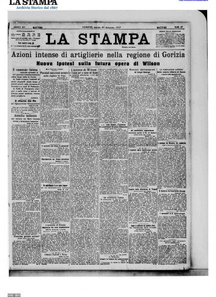 LA PRIMA PAGINA DE LA STAMPA