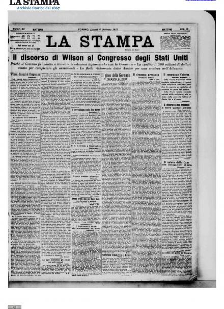 LA PRIMA PAGINA DE LA STAMPA