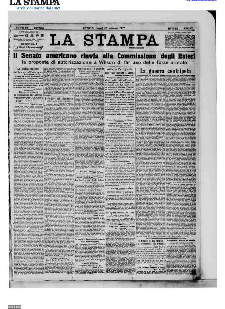 LA PRIMA PAGINA DE LA STAMPA