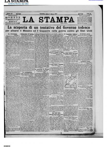 LA PRIMA PAGINA DE LA STAMPA