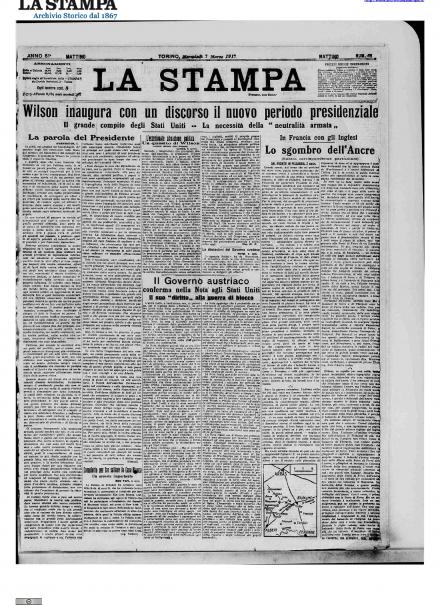 LA PRIMA PAGINA DE LA STAMPA