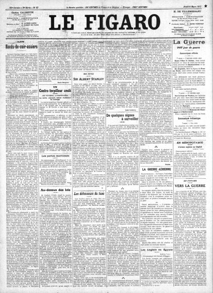LA PRIMA PAGINA DE LE FIGARO