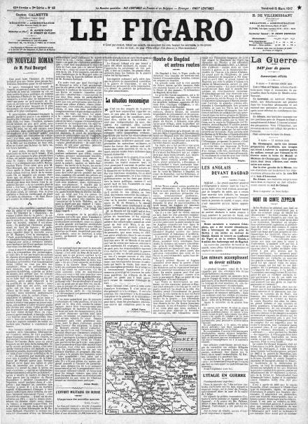 LA PRIMA PAGINA DE LE FIGARO