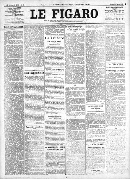 LA PRIMA PAGINA DE LE FIGARO