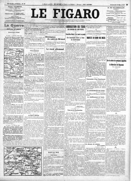 LA PRIMA PAGINA DE LE FIGARO